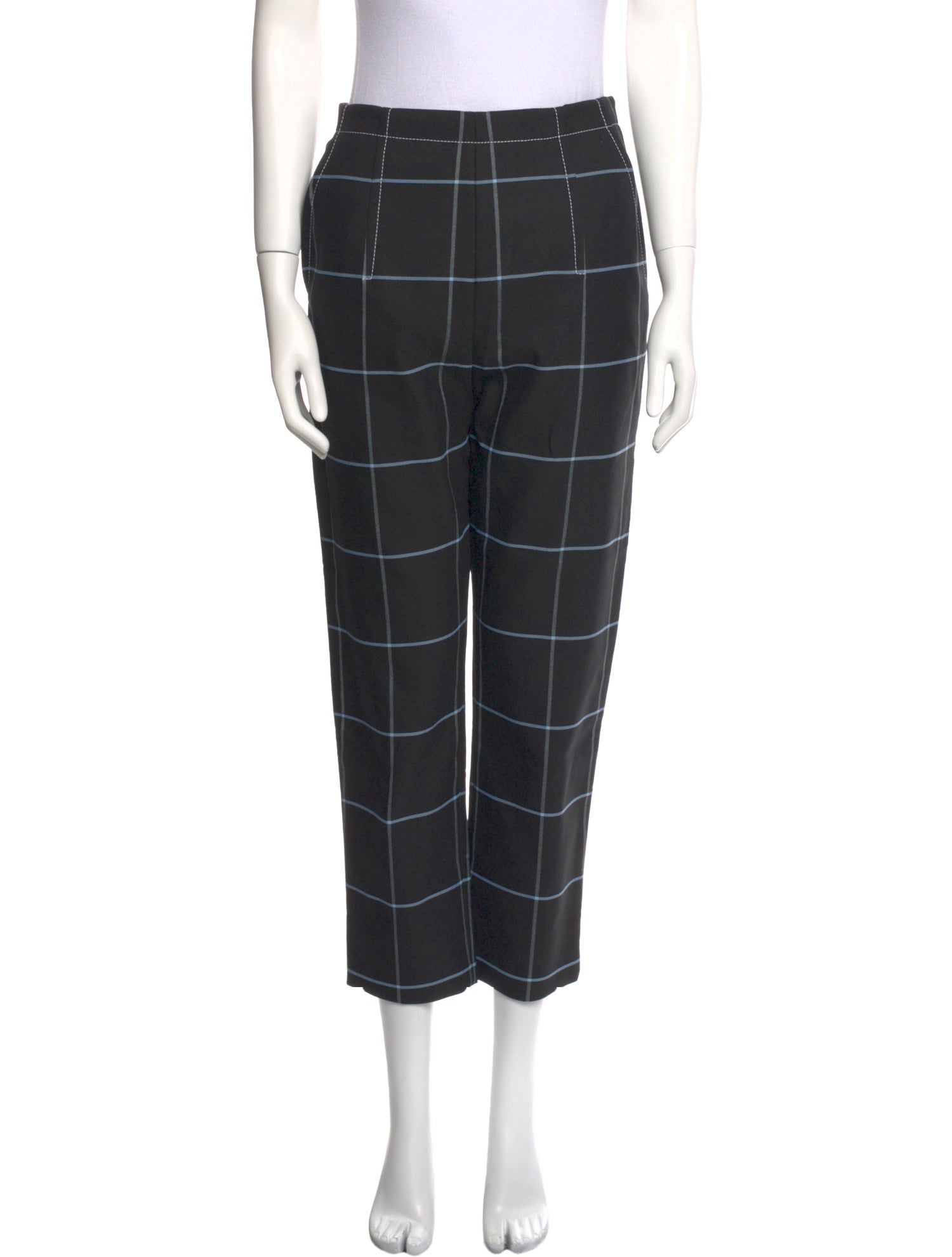 Marni Plaid Print Straight Leg Pants