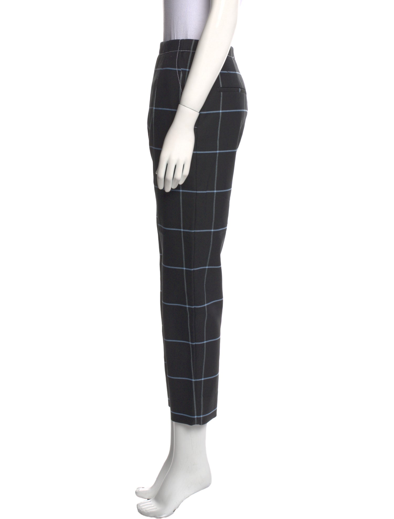 Marni Plaid Print Straight Leg Pants