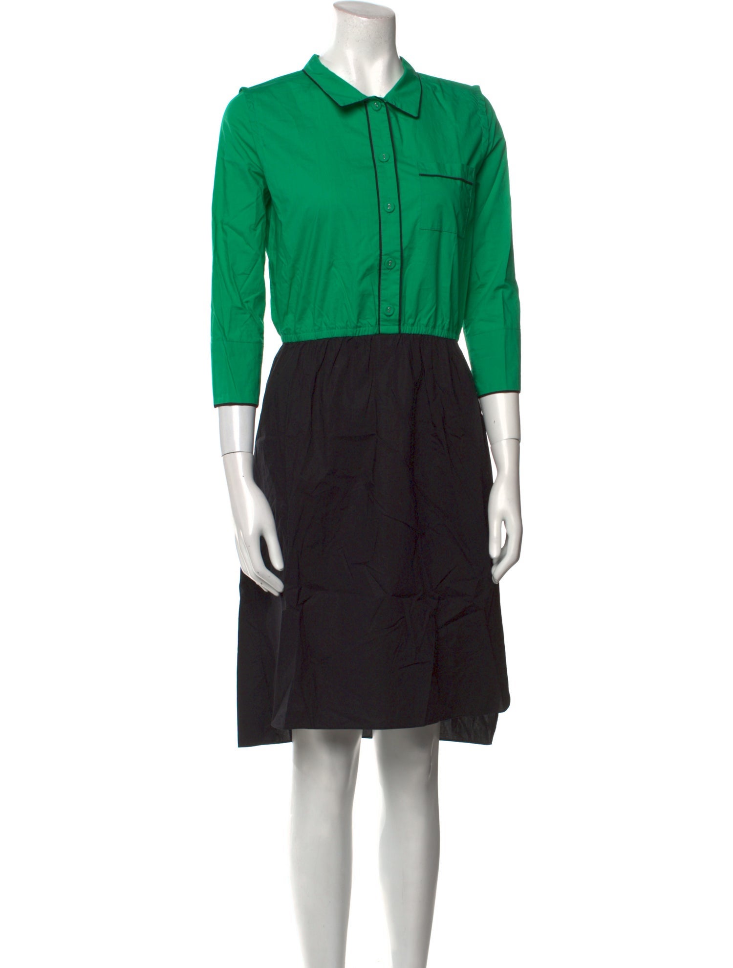 Marni Colorblock Pattern Knee-Length Dress