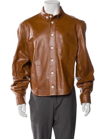 Marni Outerwear Goat Leather Moto Jacket Us42, It52 | XL