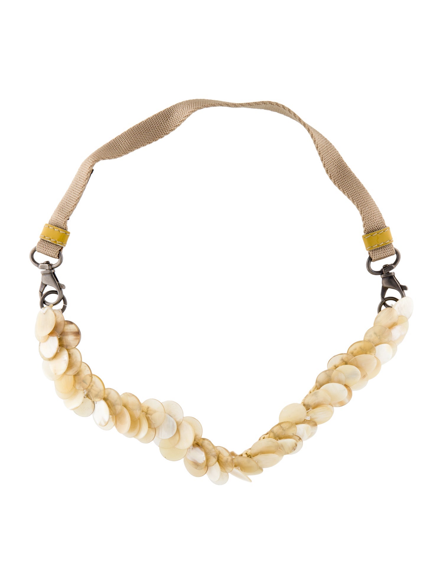 Marni Horn Disc Collar Necklace