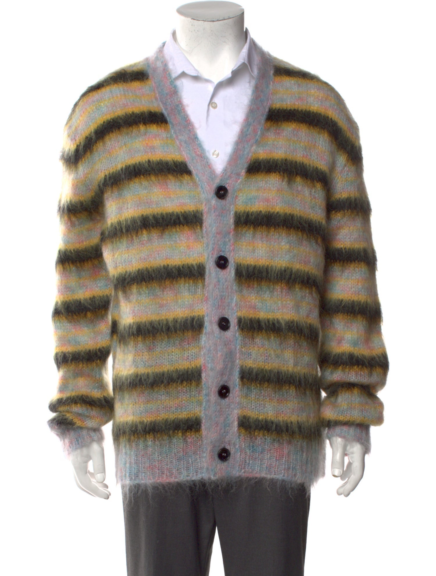 Marni Mohair Striped Cardigan
