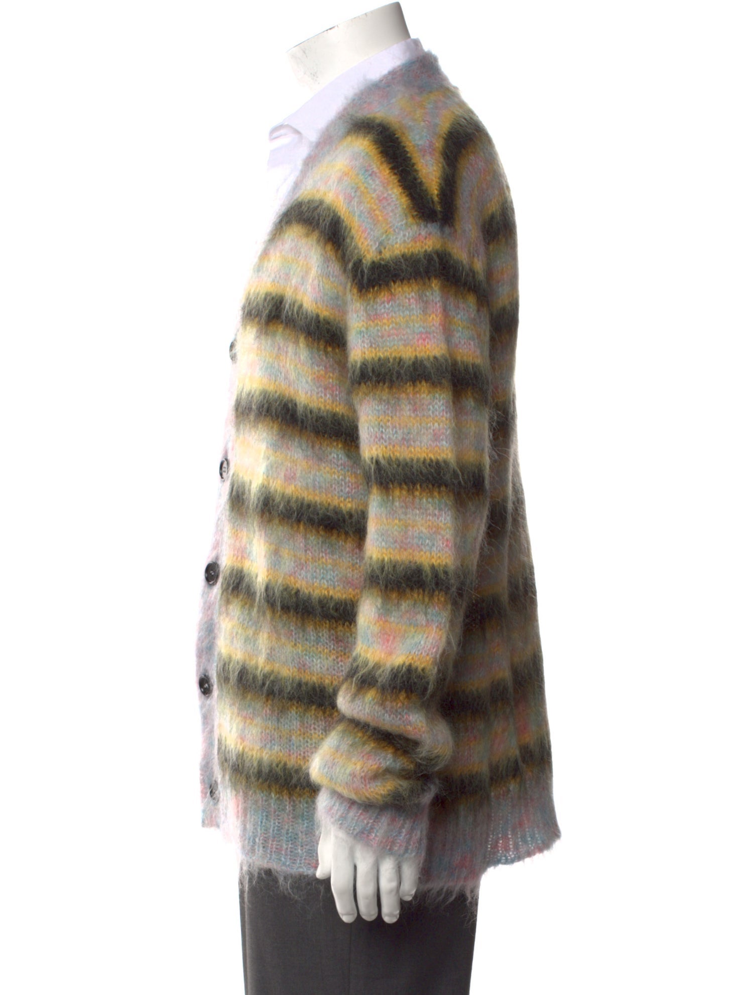 Marni Mohair Striped Cardigan