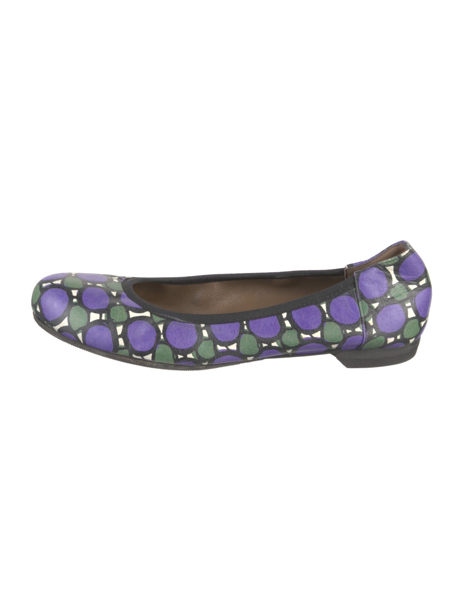 Marni Leather Printed Flats