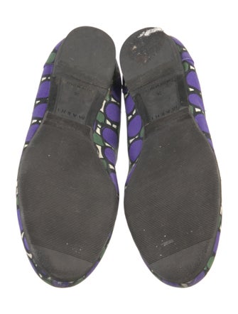 Marni Leather Printed Flats