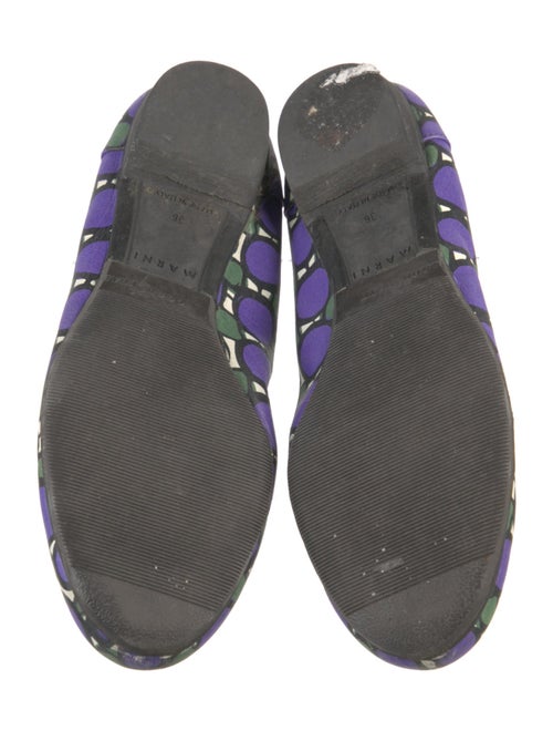 Marni Leather Printed Flats