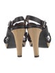 Marni Leather Cutout Accent Slingback Sandals