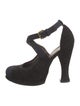 Marni Suede D'Orsay Pumps