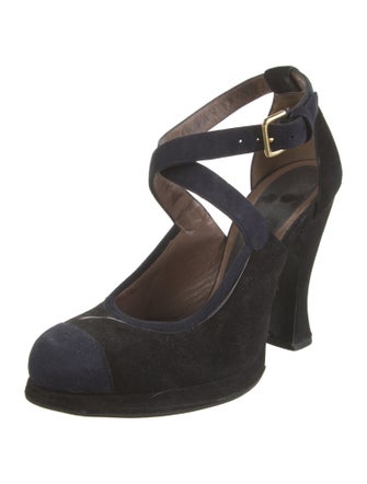 Marni Suede D'Orsay Pumps