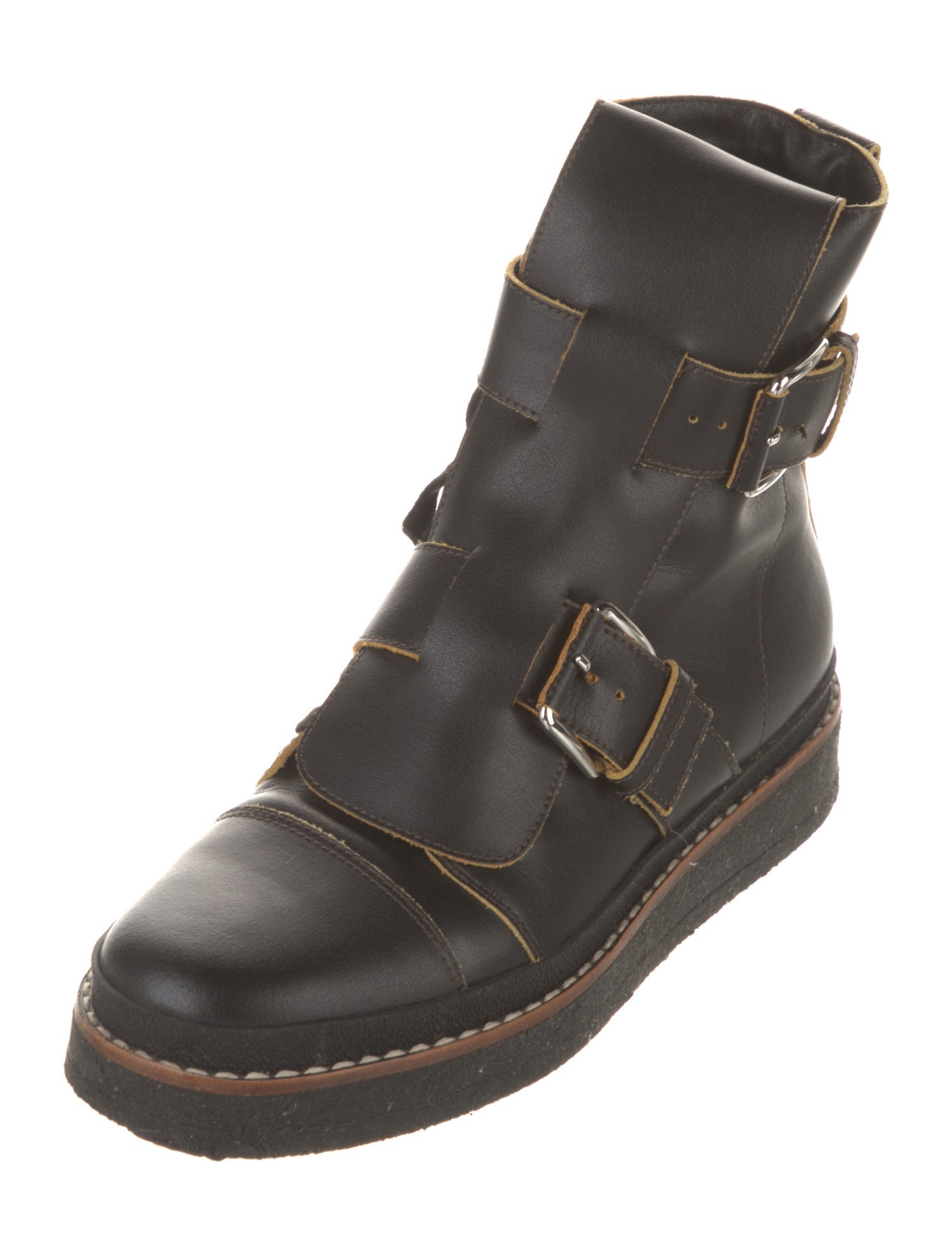 Marni Leather Combat Boots