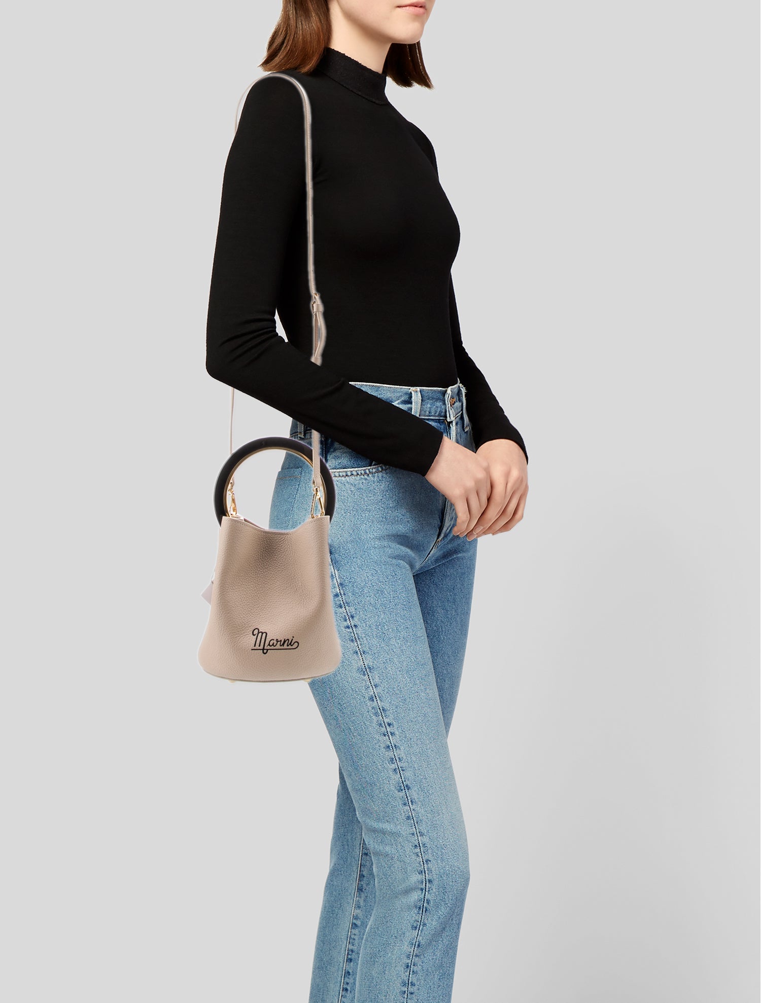 Marni Leather Bucket Bag