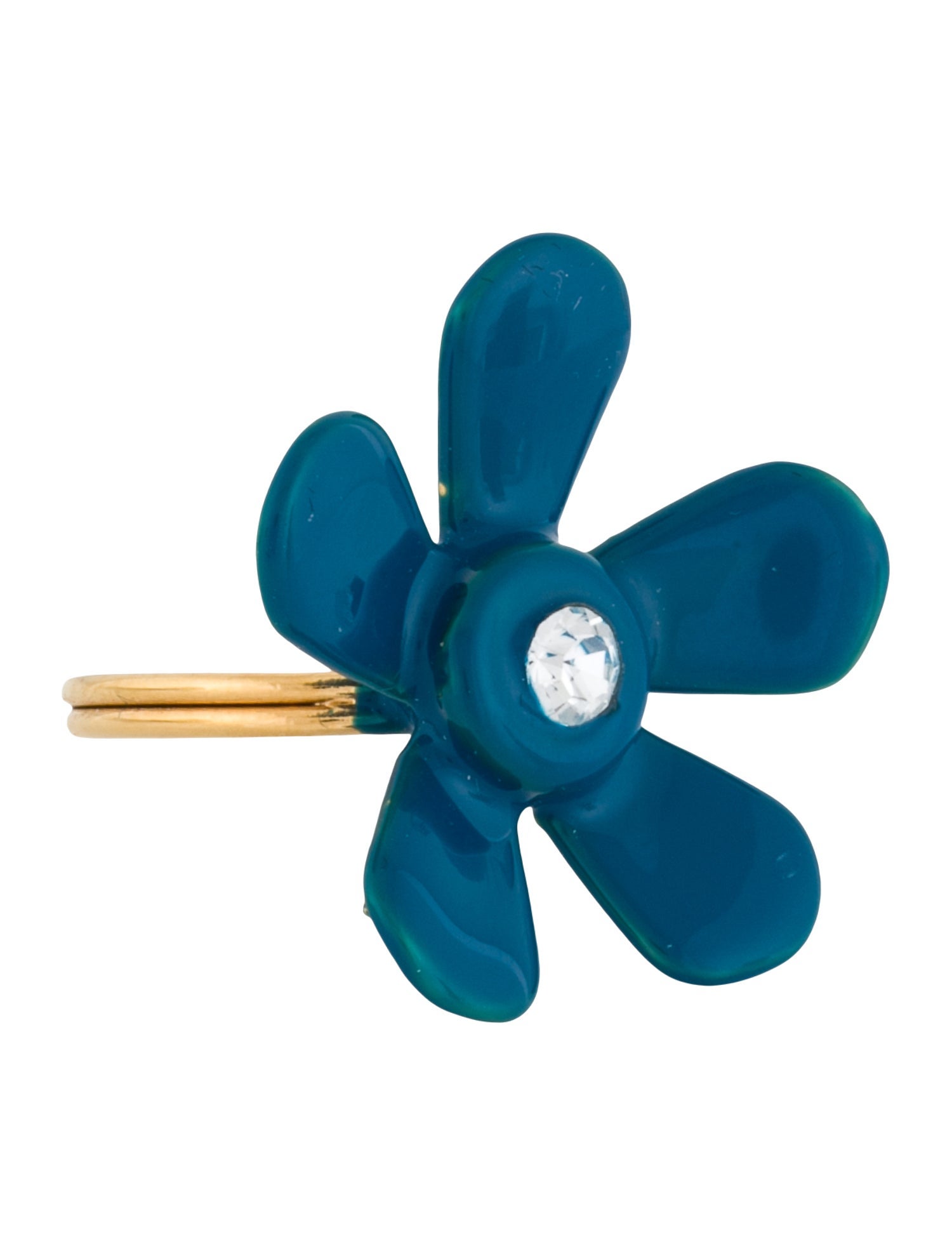 Marni Crystal & Resin Daisy Ring