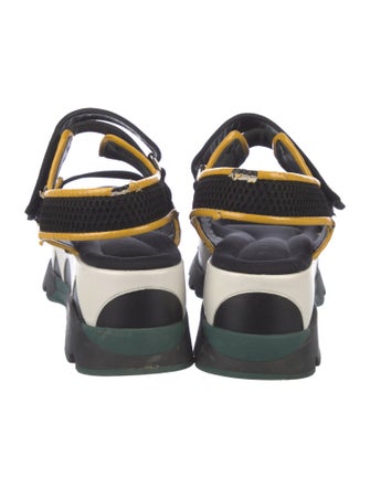 Marni Neoprene Mesh Accents Slingback Sandals