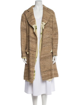 Marni Silk Tweed Pattern Coat