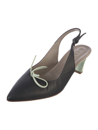 Marni Leather Slingback Pumps