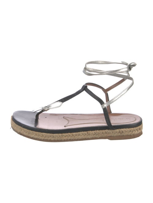 Marni Leather T-Strap Sandals