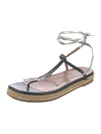 Marni Leather T-Strap Sandals