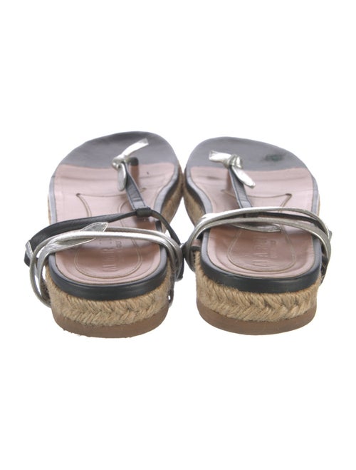 Marni Leather T-Strap Sandals