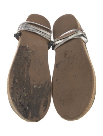 Marni Leather T-Strap Sandals