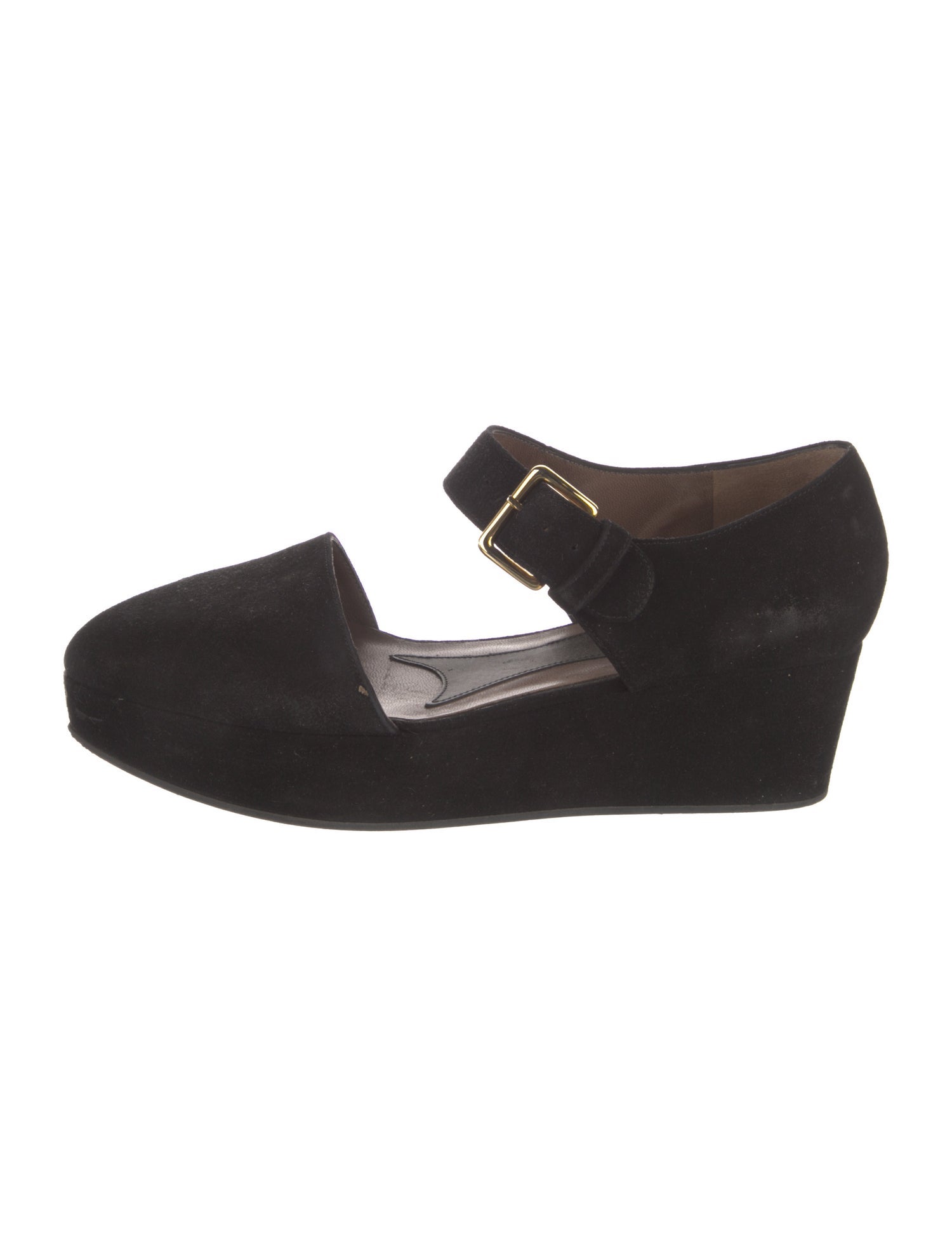 Marni Suede Mary Jane Flats