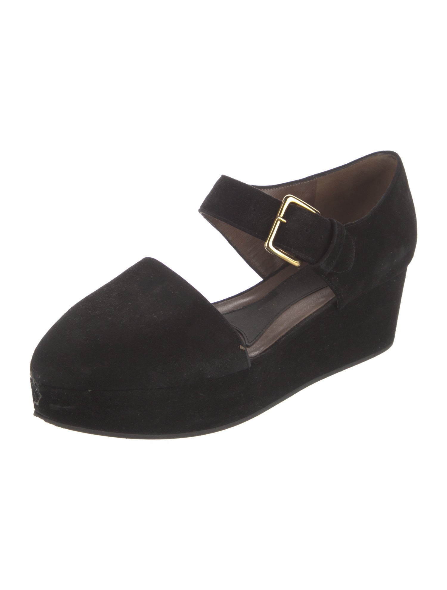 Marni Suede Mary Jane Flats
