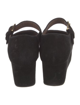 Marni Suede Mary Jane Flats