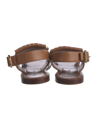 Marni Leather Crystal Embellishments Sandals