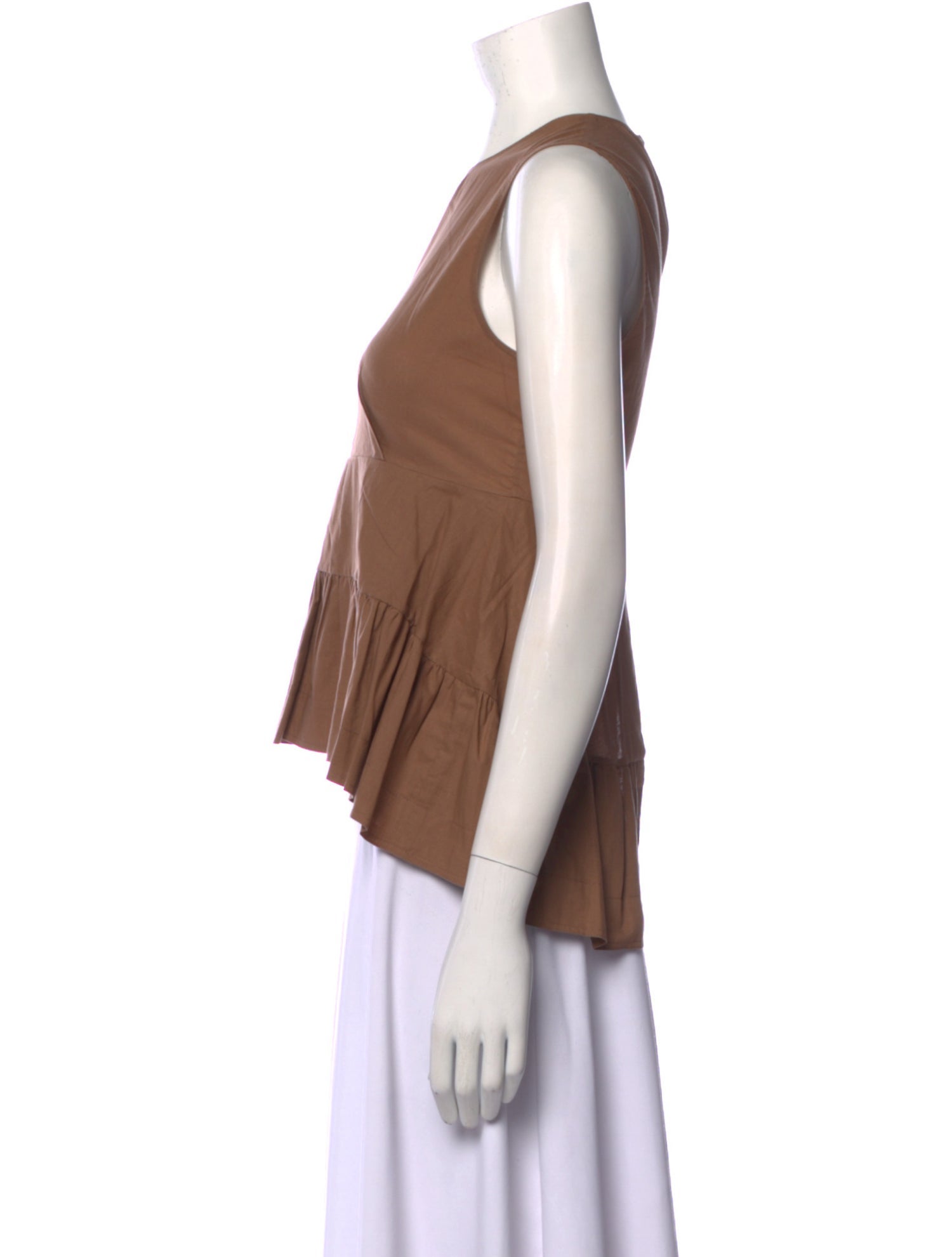 Marni Crew Neck Sleeveless Crop Top