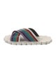 Marni Leather Colorblock Pattern Slides