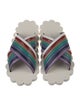 Marni Leather Colorblock Pattern Slides