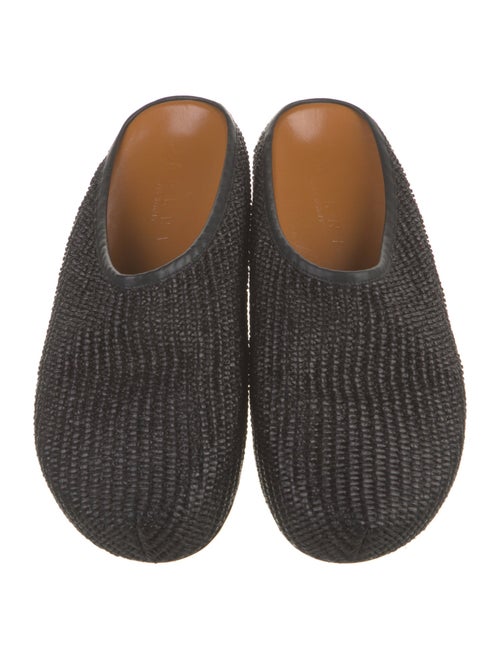 Marni Straw Braided Accents Slides