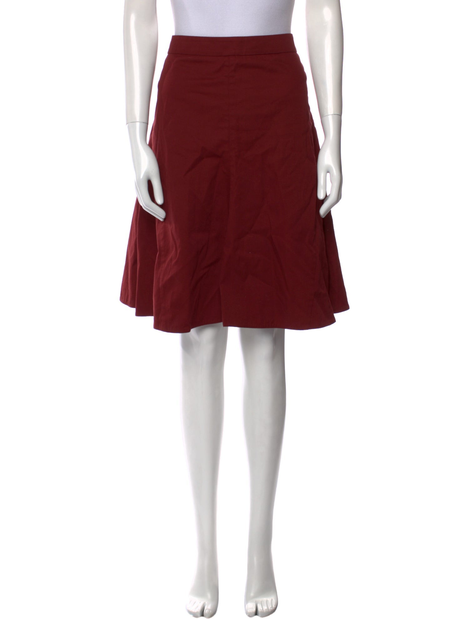 Marni Pleated Accents Knee-Length Skirt