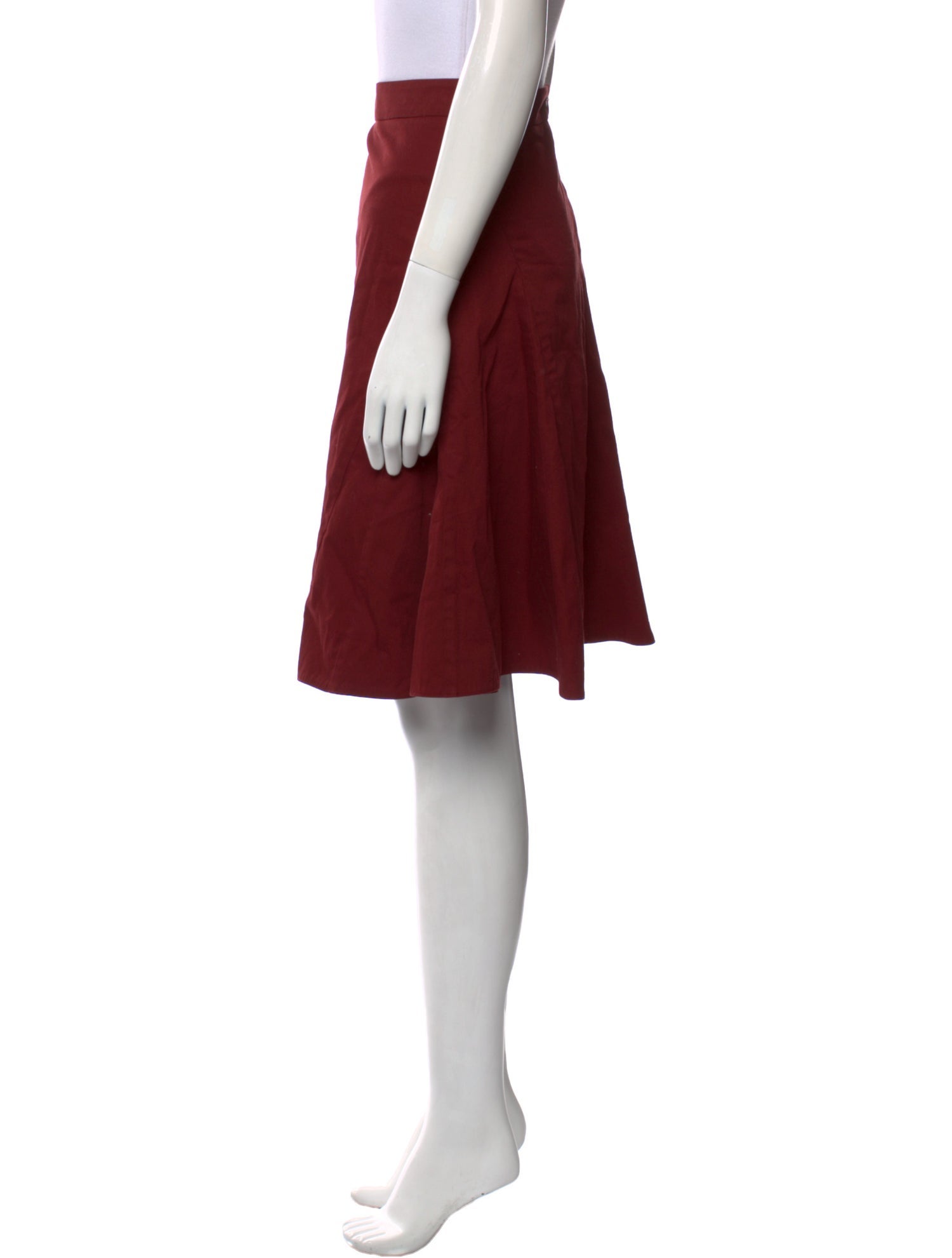 Marni Pleated Accents Knee-Length Skirt