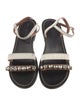 Marni Leather Crystal Embellishments Sandals
