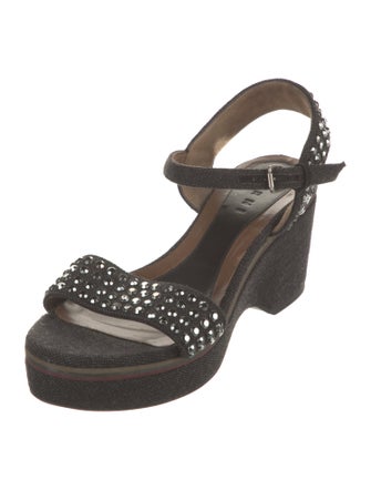 Marni Crystal Embellishments Espadrilles