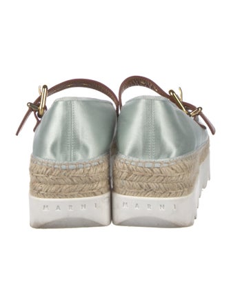 Marni Satin Grosgrain Trim Espadrilles