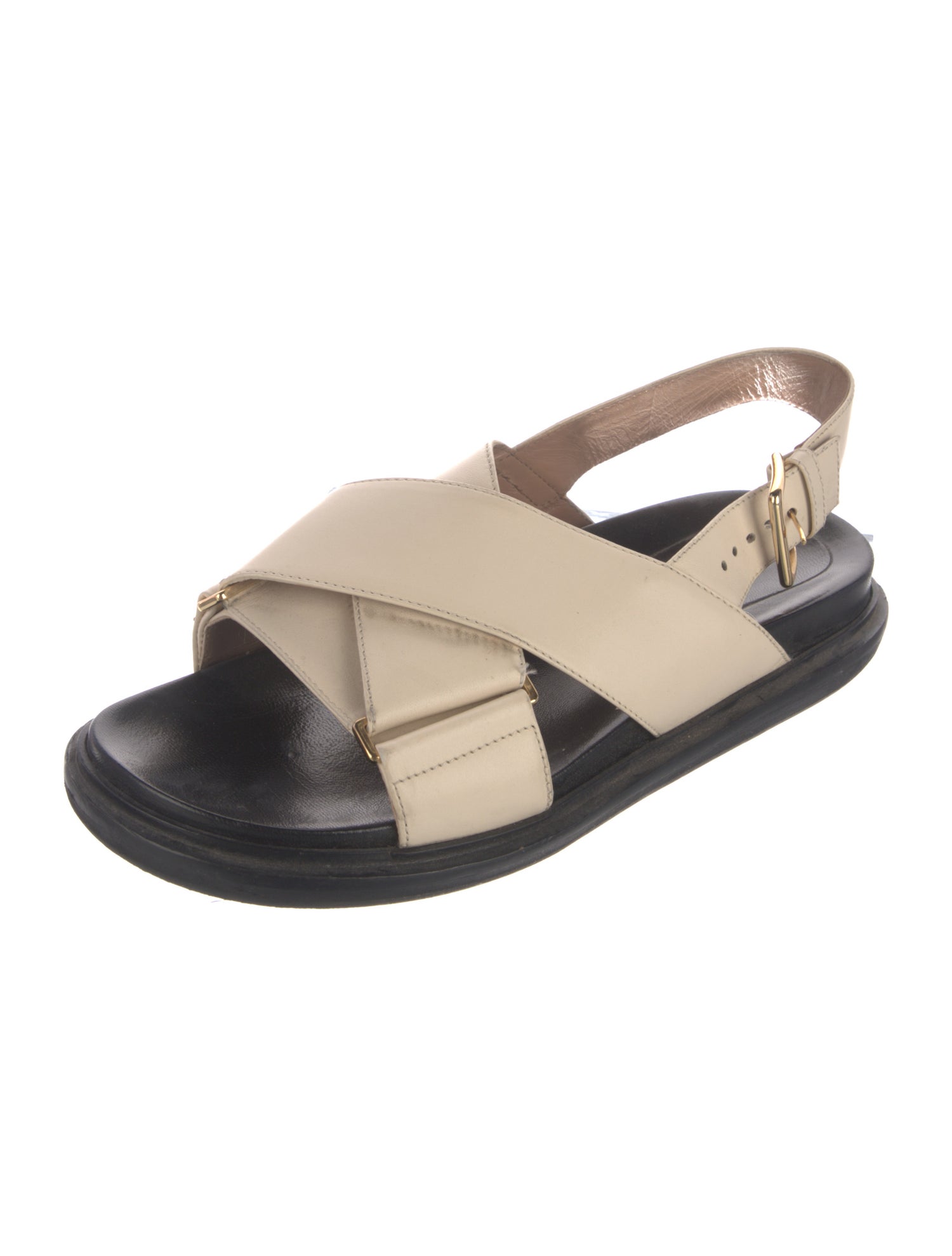 Marni Leather Slingback Sandals