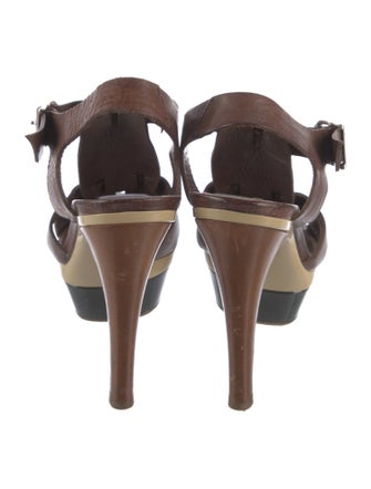 Marni Leather Slingback Sandals