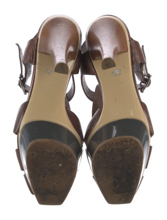 Marni Leather Slingback Sandals