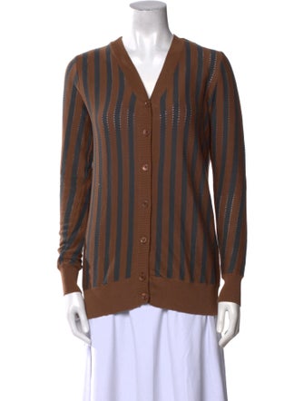 Marni Striped V-Neck Sweater