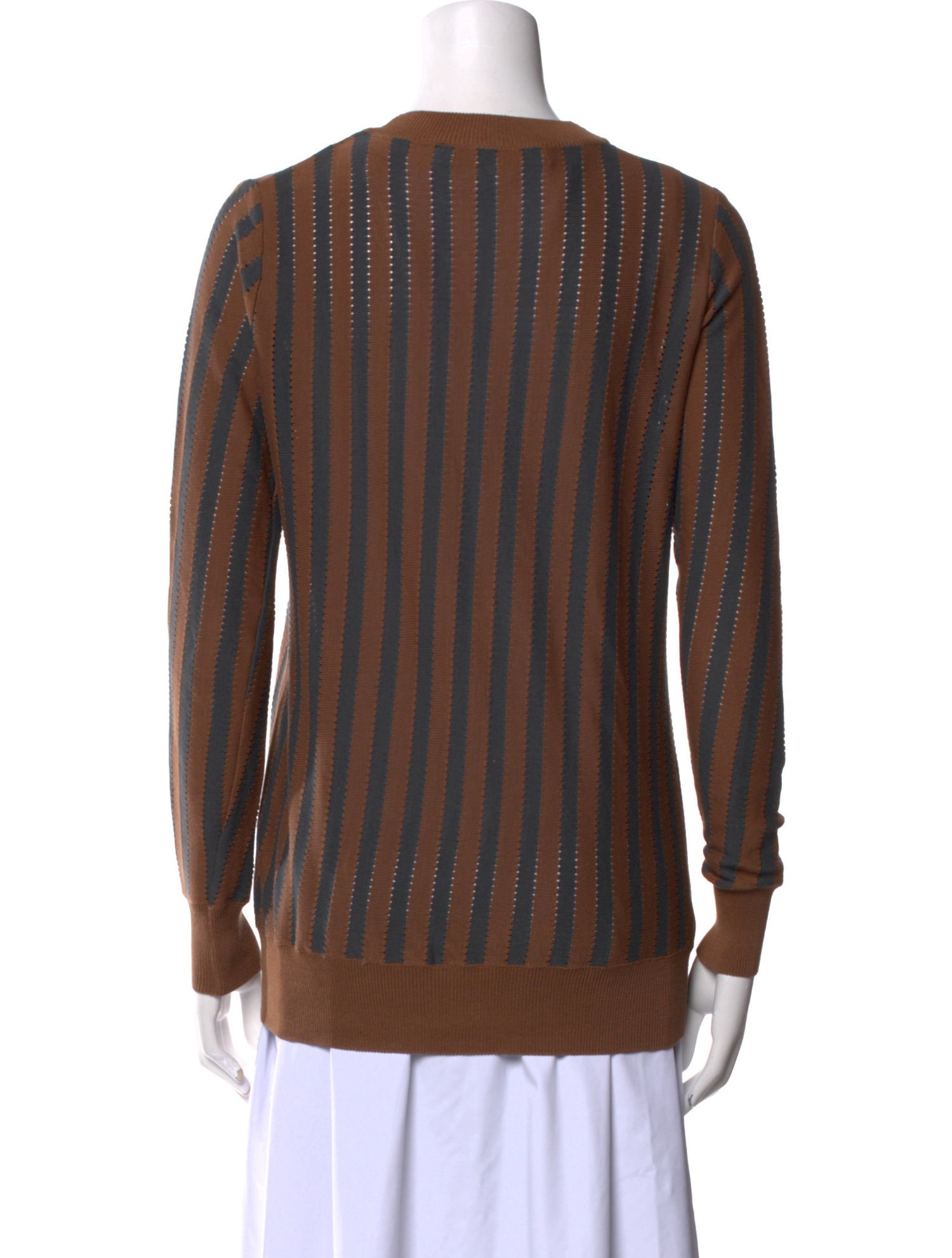Marni Striped V-Neck Sweater