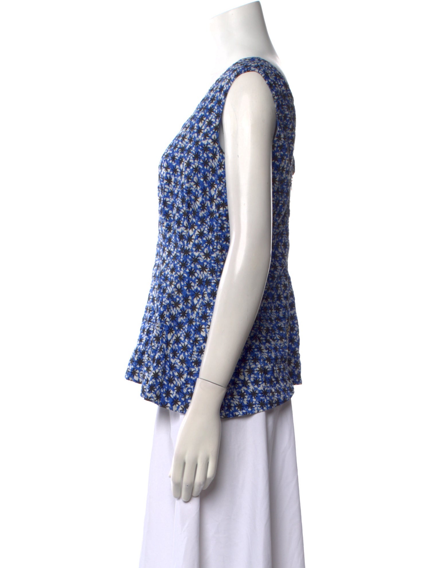 Marni Silk Floral Print Top