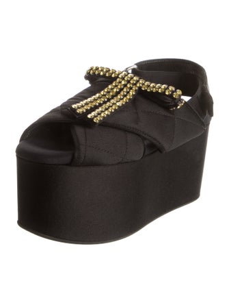 Marni Quilted Pattern Satin Sandals