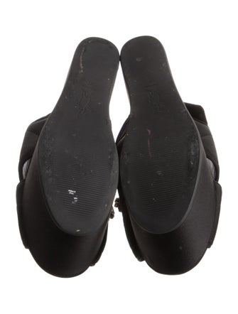 Marni Quilted Pattern Satin Sandals