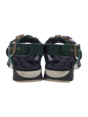 Marni Crystal Embellishments Slingback Sandals
