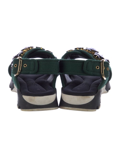 Marni Crystal Embellishments Slingback Sandals