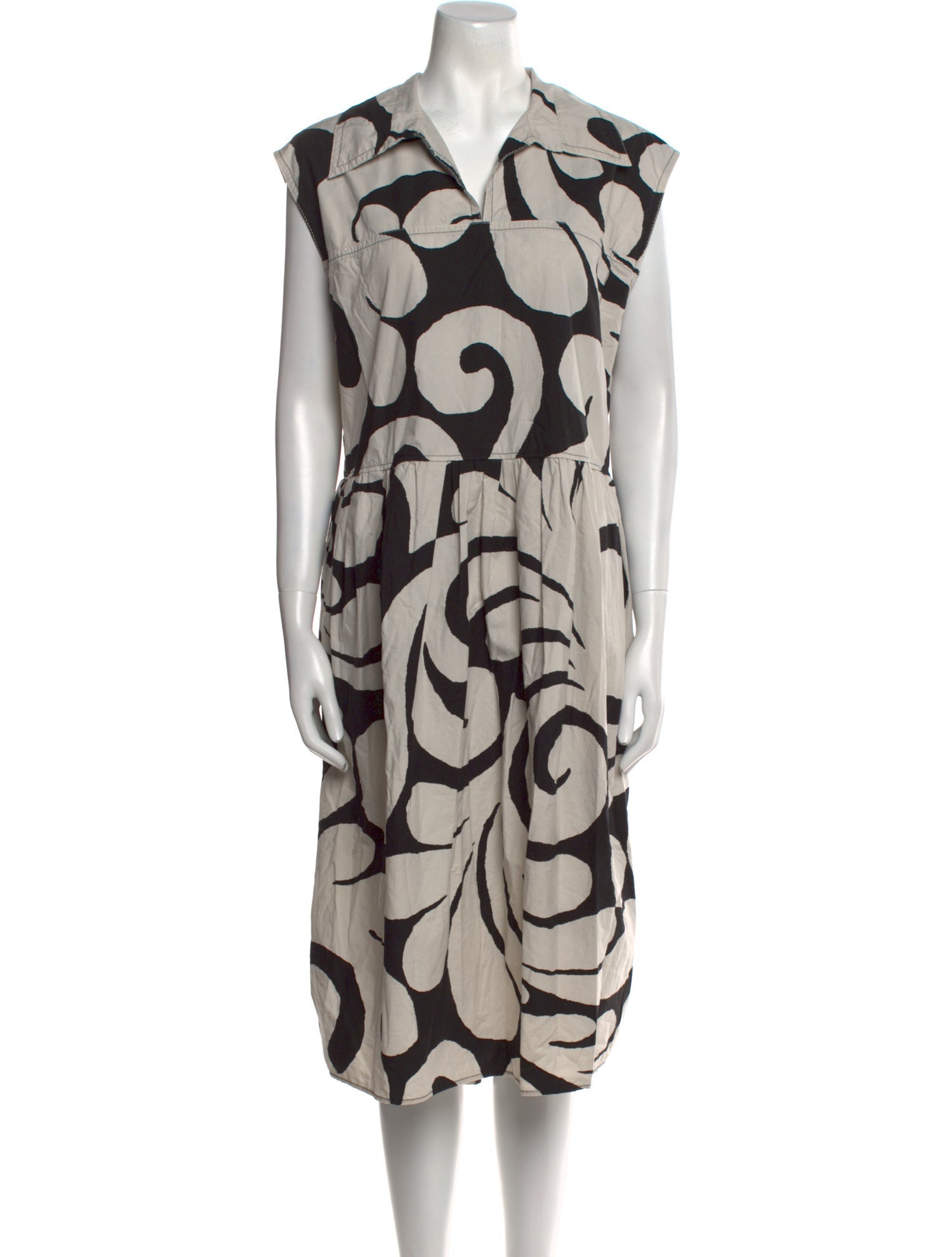 Marni Printed Midi Length Dress