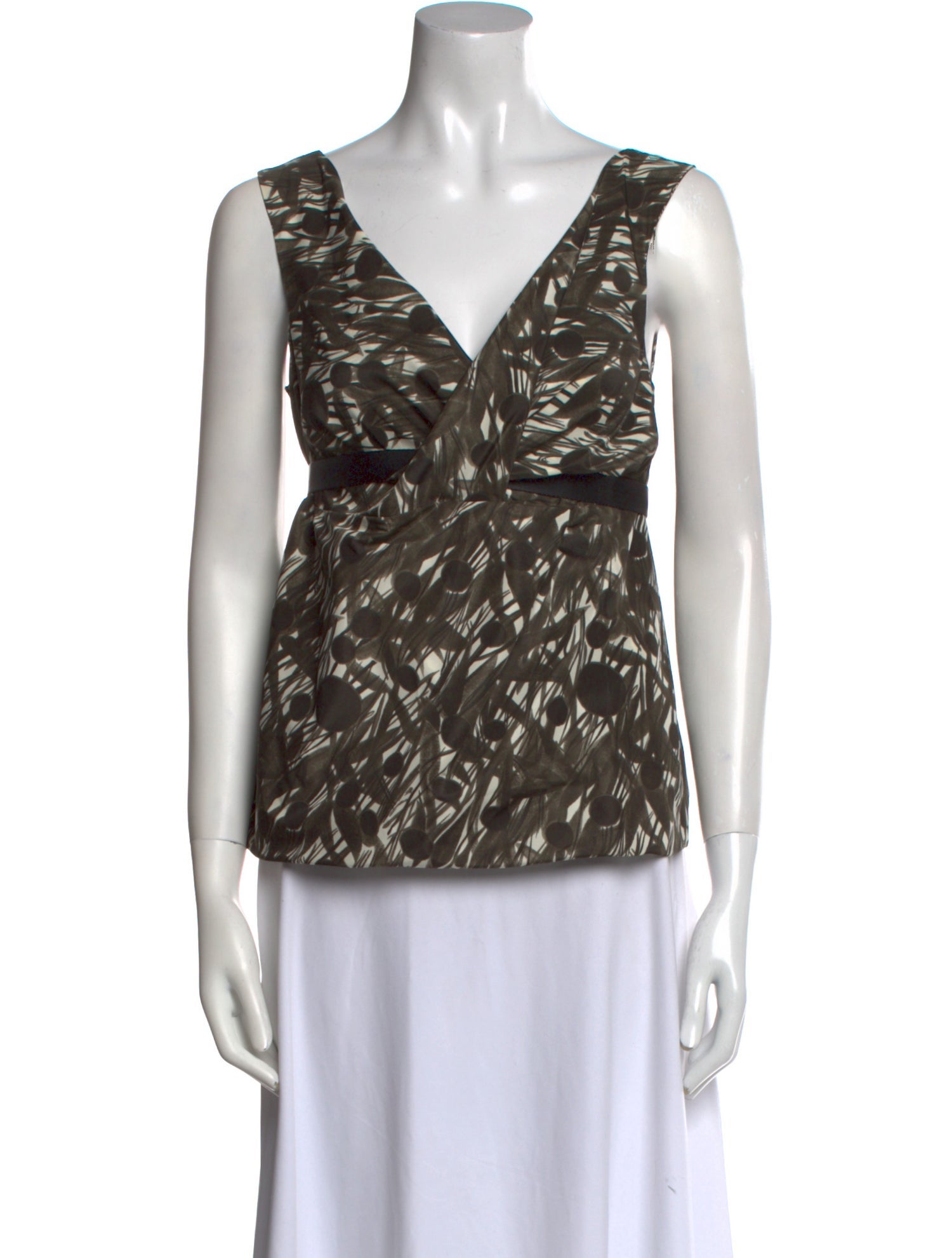 Marni Printed V-Neck Top