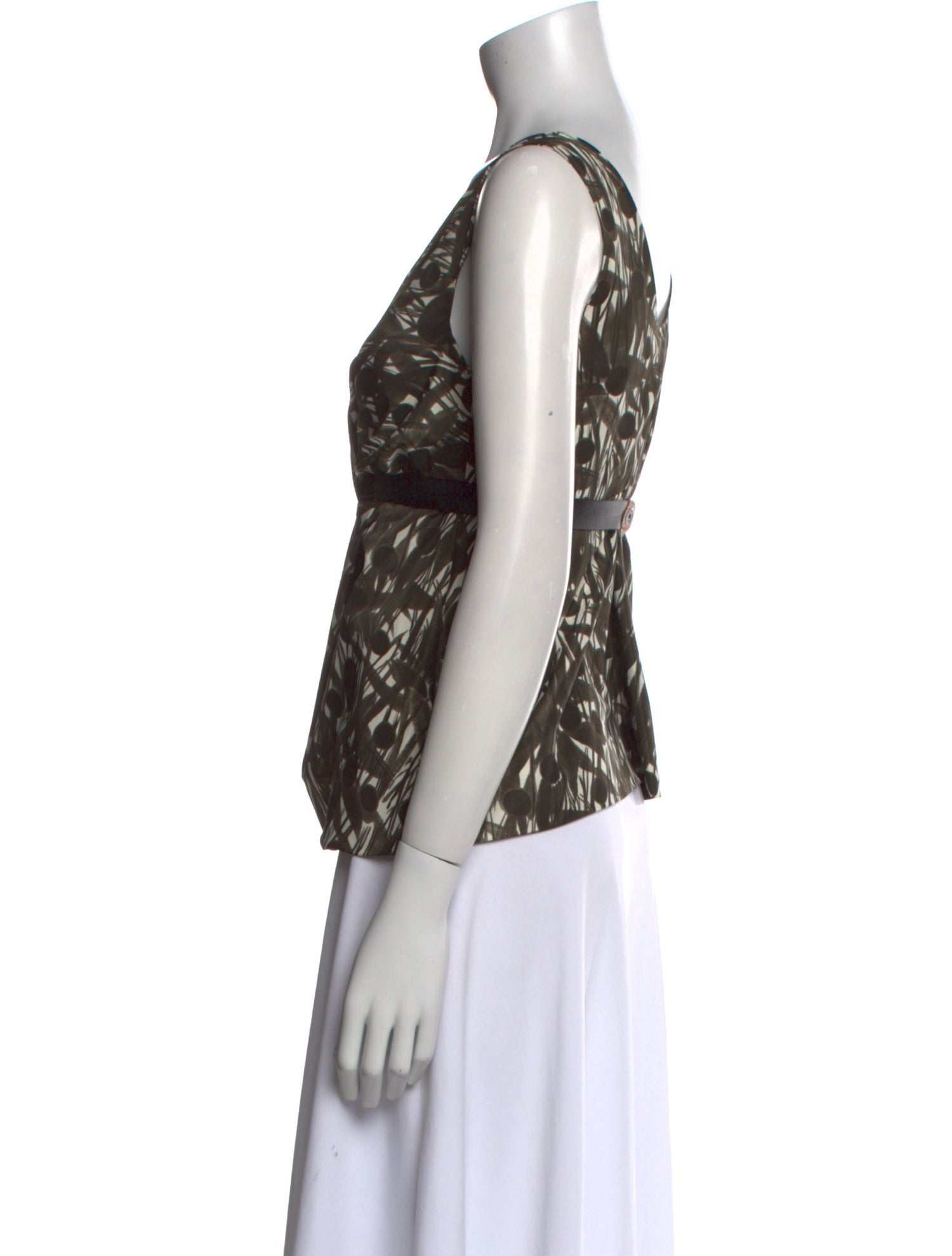 Marni Printed V-Neck Top