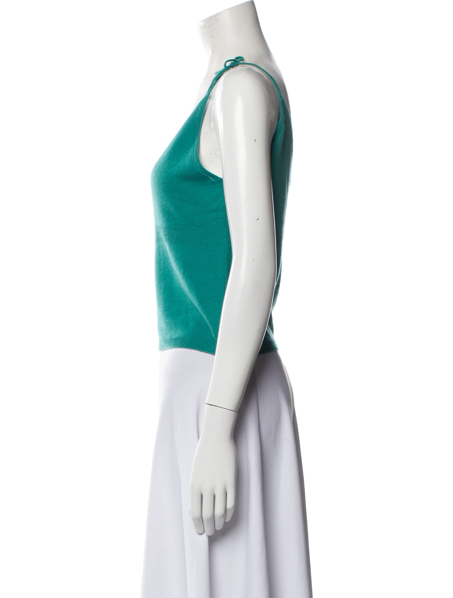 Marni Cashmere V-Neck Crop Top